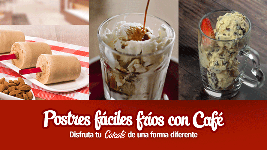 Postres fáciles fríos con café