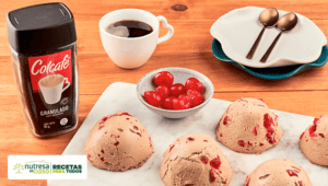 Postre de cerezas